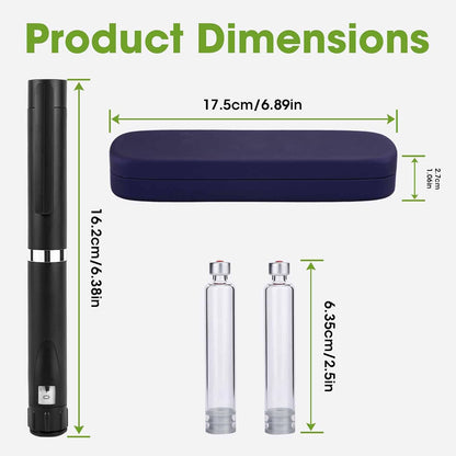 60 Unit Reusable V2 Peptide Pen Injector with 2PCS 3Ml Cartridges | Universal Compatibility Metal Pens for Home, Work, Outdoor Activities