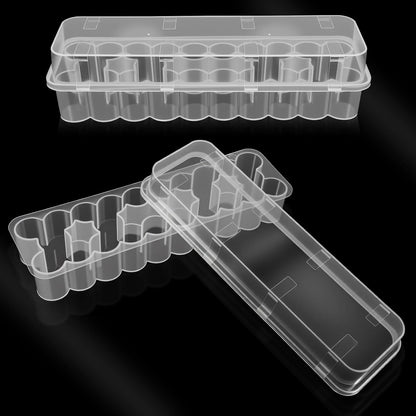 3 Pack Peptide Case for Fridge 24 Slot 3Ml Vials Organizer Stackable Vial Storage Case Insulin Bottle Holder Set Transparent Vial Holder for Refrigerator Organizer Solution Travel Home Portable