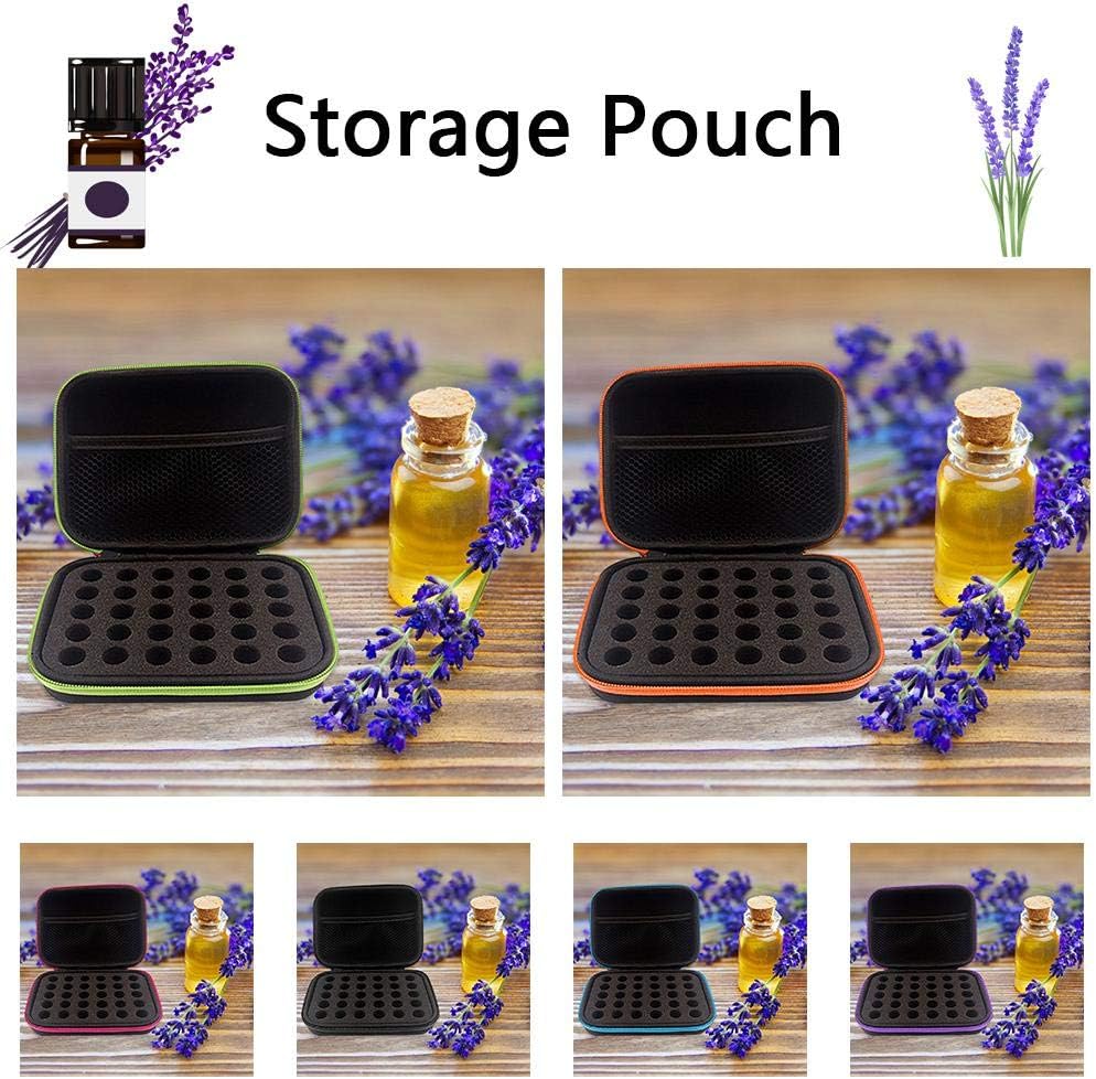 Stylish Rose Red Vial Storage Case - 30 Slots for 1-3ML Bottles, Perfect for Peptides, Insulin, and Essential Oils