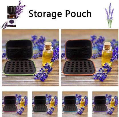 Stylish Rose Red Vial Storage Case - 30 Slots for 1-3ML Bottles, Perfect for Peptides, Insulin, and Essential Oils