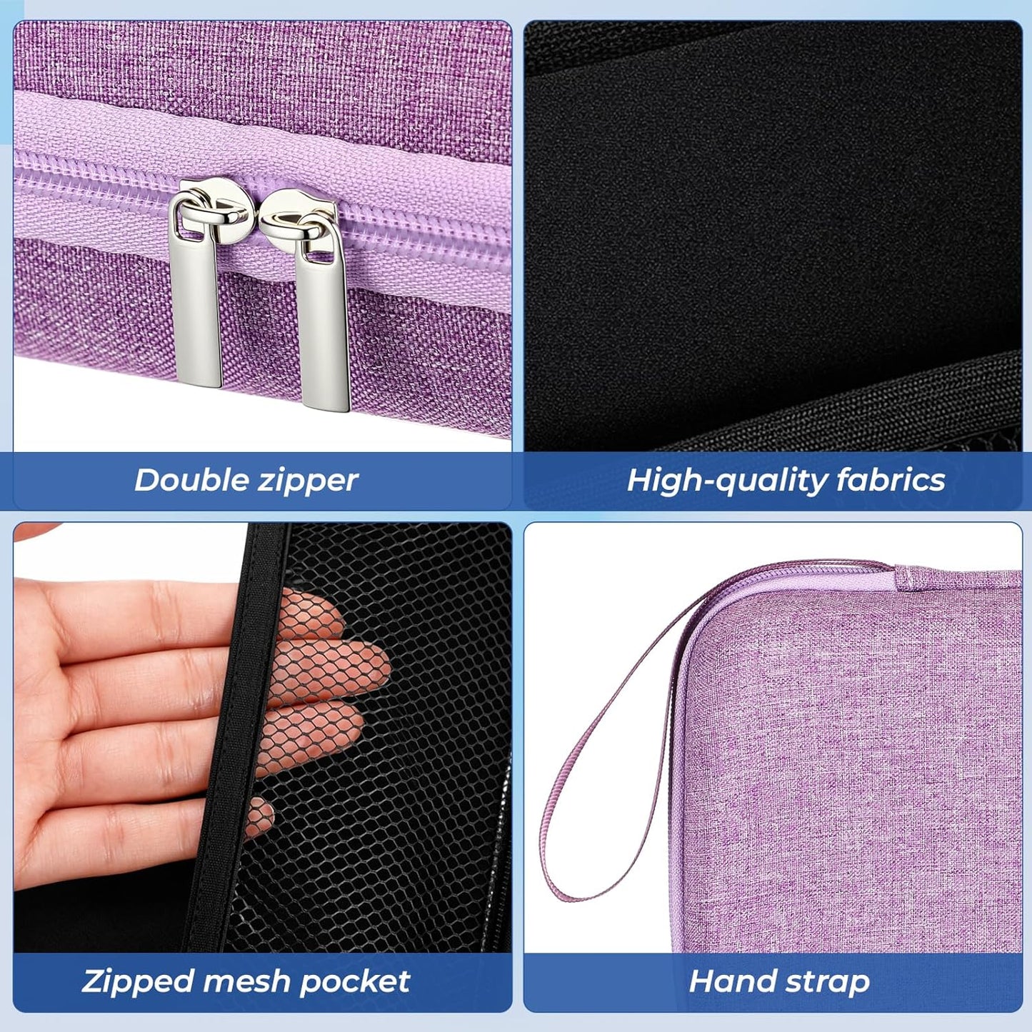 Peptide Case, Bac Water for Peptides, Glp1, Peptide Case for Fridge, 3Ml Vial Storage Cases, Insulin Vial Holder, Fridge Freezer Travel, Only Box(Purple,Classic,8X3Ml+2X10Ml+1X30Ml)